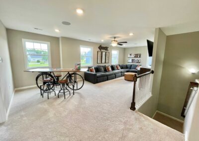 Photo of the upstairs loft at the Elmsted model in Castleton by Boyd Homes